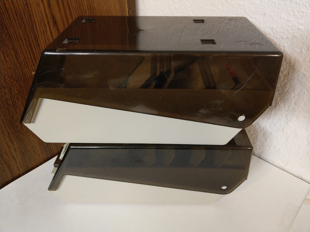 Disk File 3.5" Floppy Disk Storage Box Case Holder with Dividers & Diskettes