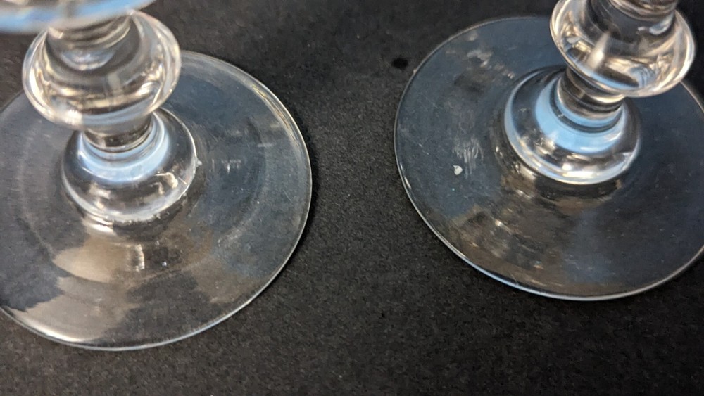 4 Vintage Crystal Goblets