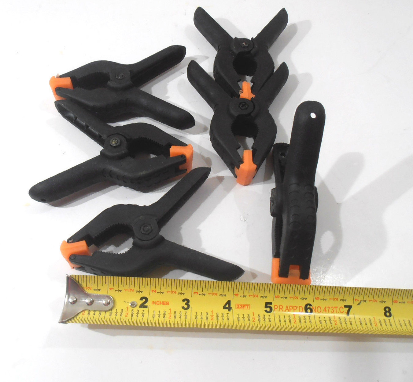 SPRING CLAMPS  6 PC. 4" INCH PLASTIC SPRING CLAMP FOUR INCH