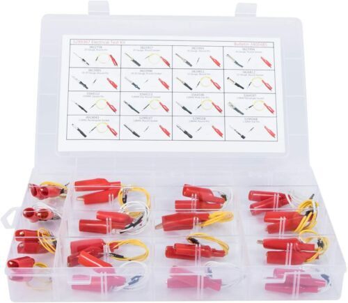 5299367 Test Lead Kit 16 PCS Electrical Testers Wire Connectors Cables Set