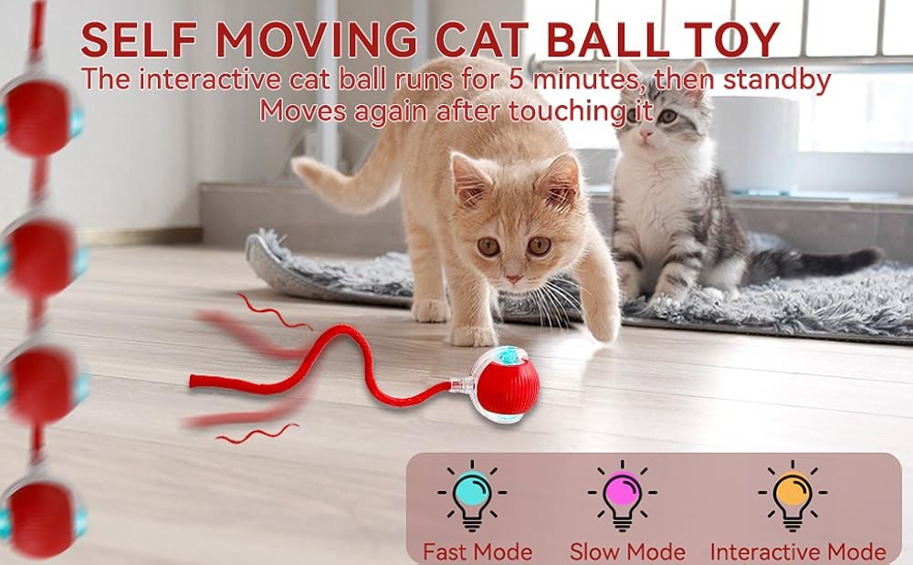 Interactive Electric Automatic Rolling Moving Recharable Self Play