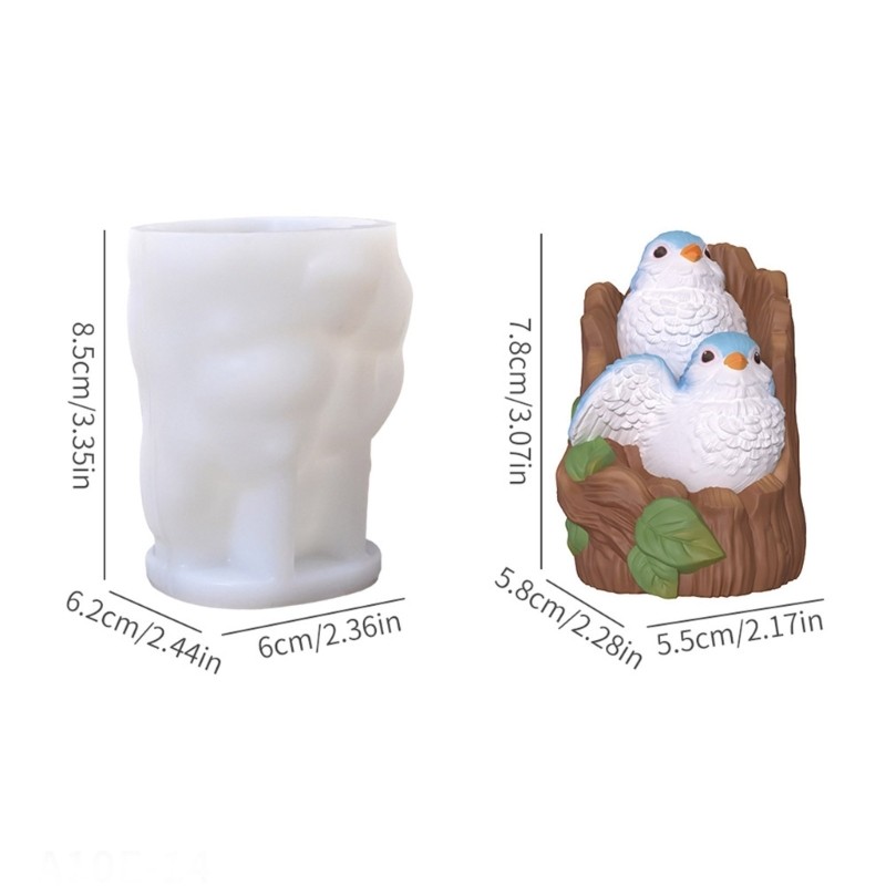 Stump Sparrow Silicone Mould for Baking Reusable Without