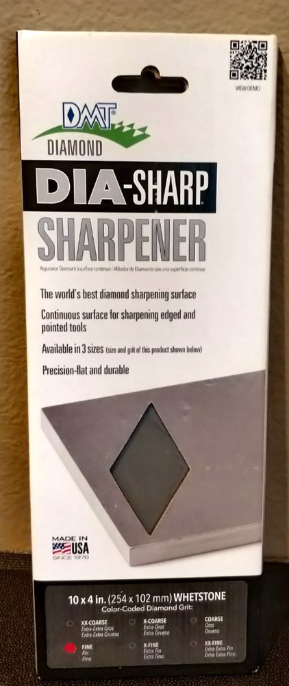 DMT DiaSharp Bench Stone  D10F  10"  FINE  Sharpening Whetstone