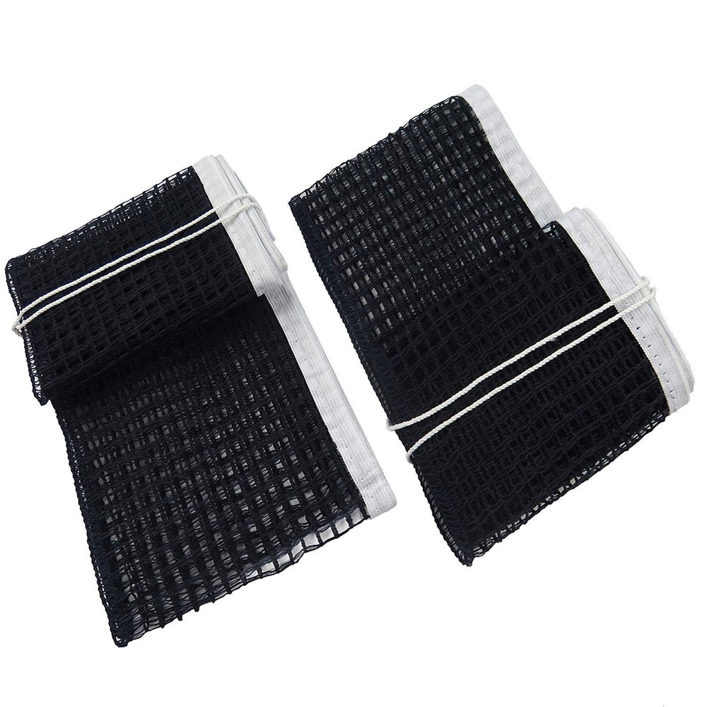2 Pack Navy Table Tennis Net Replacement, 60-72 Inch, String Tension, Posts