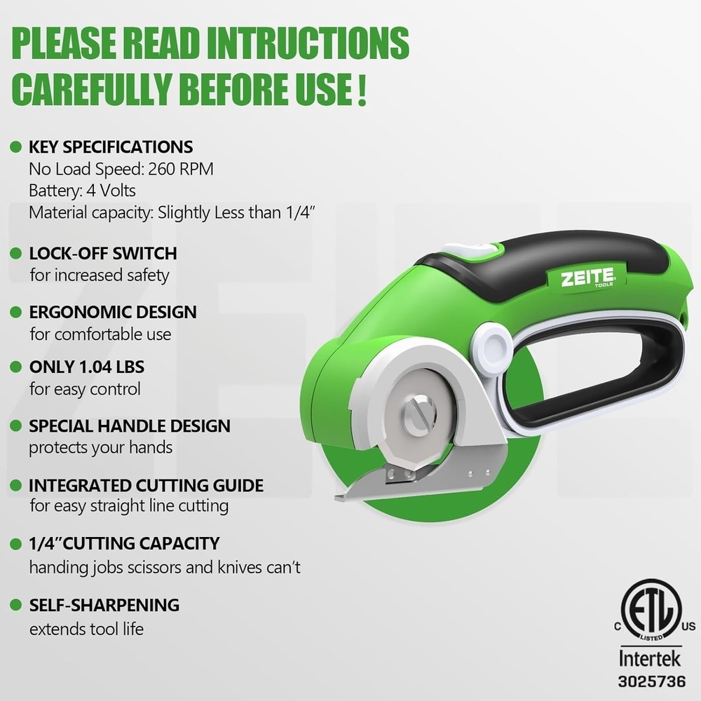 Lightweight USB Rechargeable Scissors