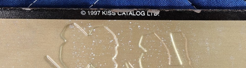 Kiss Alive/Worldwide Tour Tin Sign 12 x 17 1996-97 Embossed Band Signed Poster