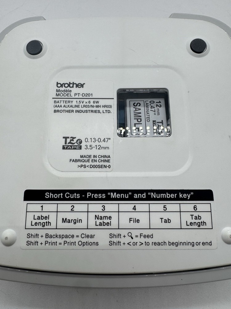 Brother P-Touch PT-D201 CS Label Maker - WORKING