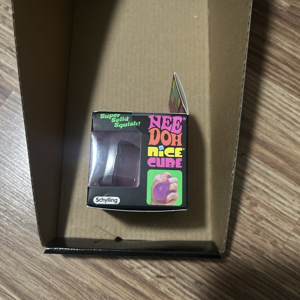 NeeDoh Nee Doh Nice cube Nicecube L purple Solid Squish Cube Ice Block