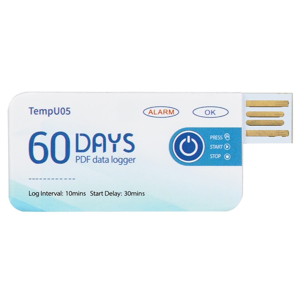 TempU05 Single Use Temperature Data Logger Disposable USB Temperature Recorder