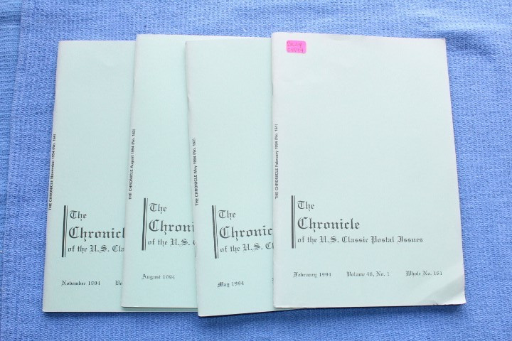 The Chronicle of US Classic Postal Issues 1994 Full year BlueLakeStamps Timeless