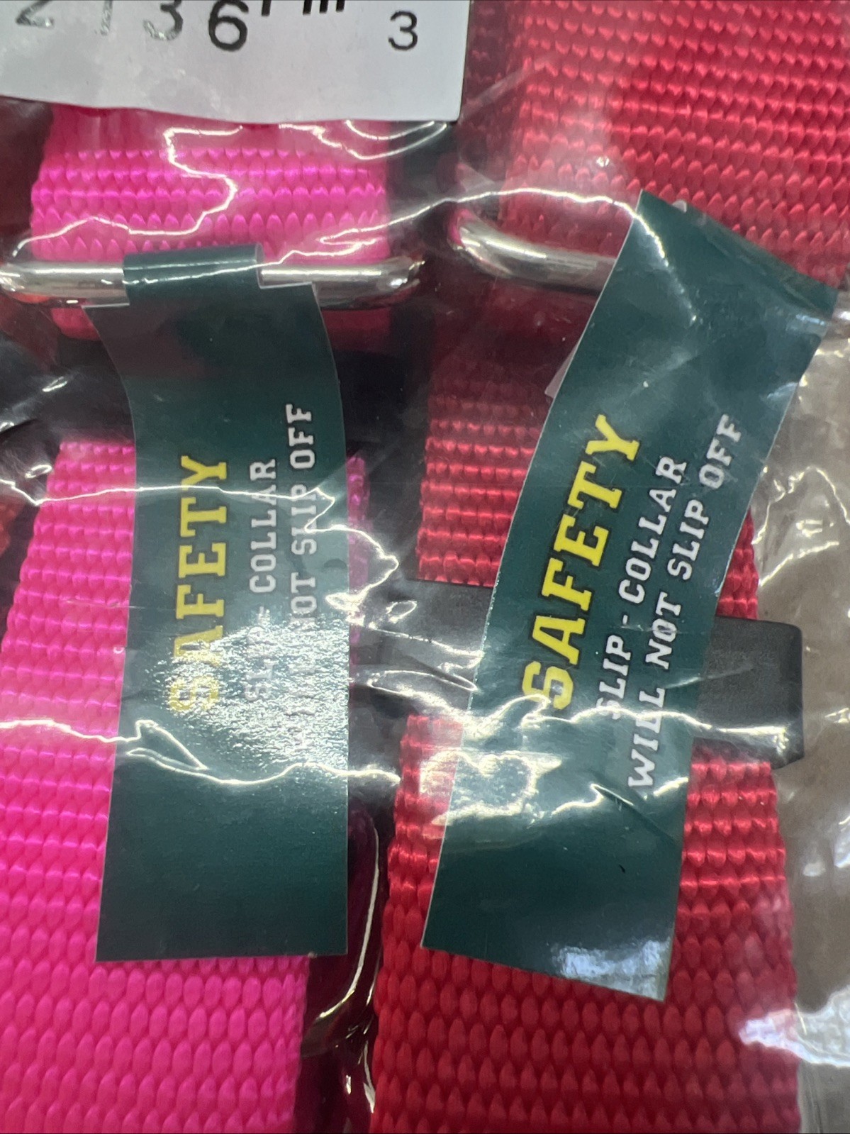 4 Pk Hatfield Large Dog Collar 1” Slip-Collar Asst Color Safety 18-26” Neck