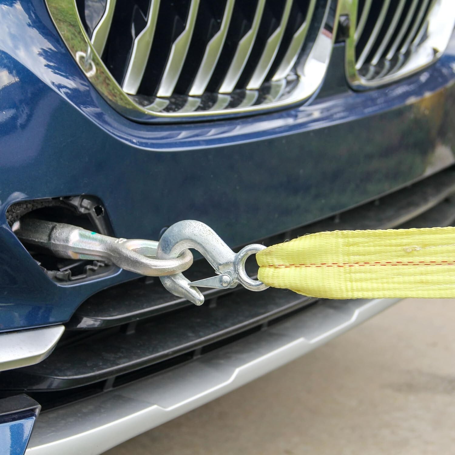 HFS(R) Father's Day 2" x 30 Ft Tow Strap Rope 2 Hooks 10000lb Towing Recovery