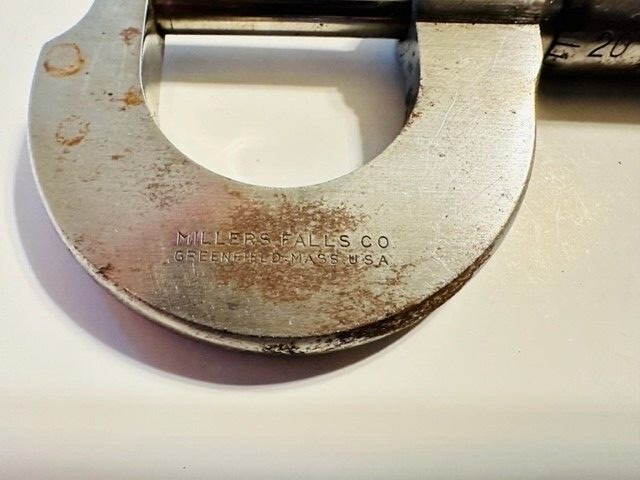 Millers Falls 0" - 1" Micrometer Machinist Tools