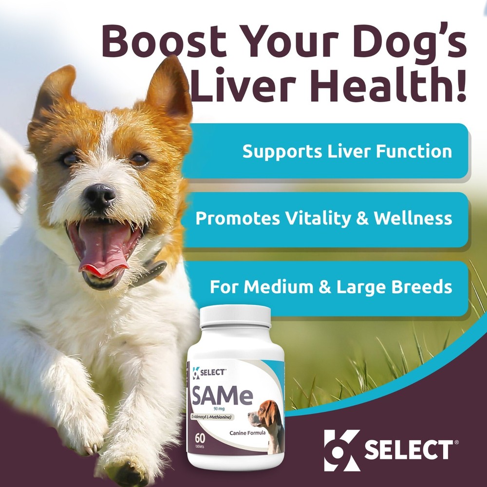 K9 Select SamE, Liver support supplement with 3 different dosages for all dogs
