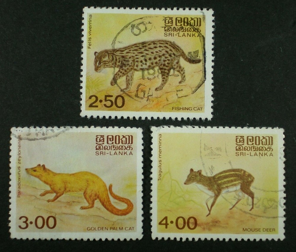 Sri Lanka Scott # 728 - 730, Used