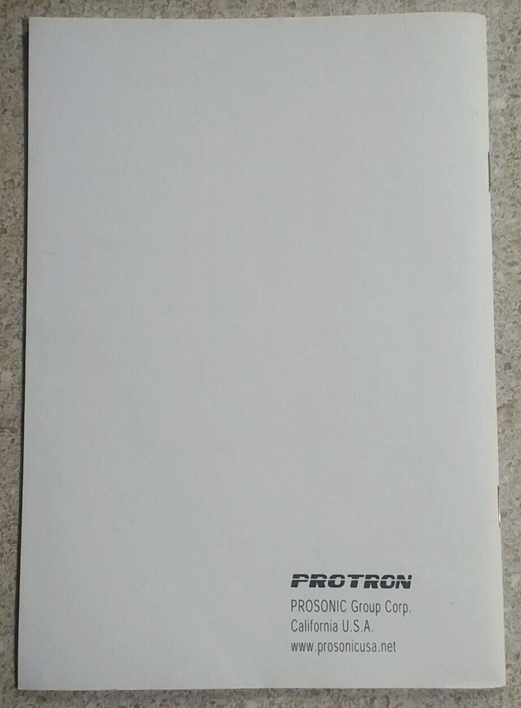 Protron PD-800 DVD Player Manual Only