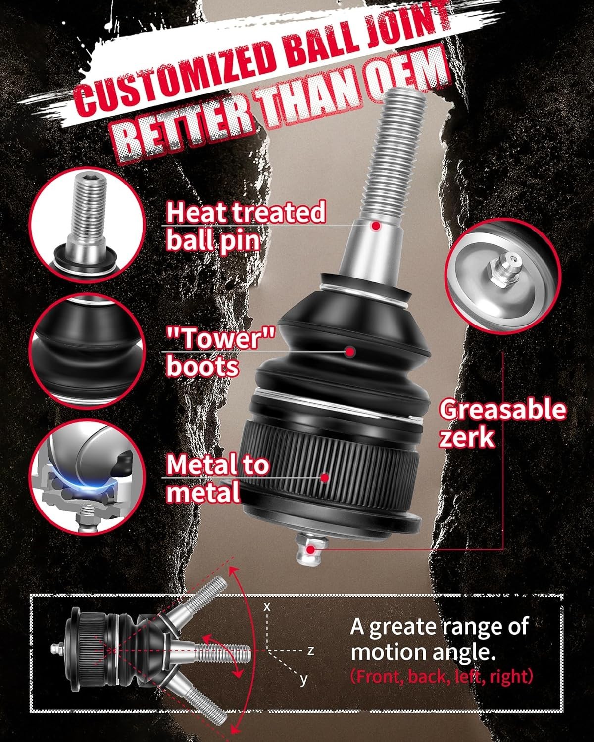 KSP Forged aluminum Upper Control Arm For 2004-2020 Ford F150 W/ 2-4" Front Lift