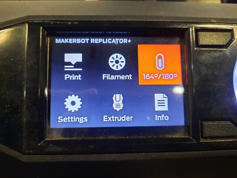 MakerBot Replicator+ 3D Printer PABH65 w/ Extruder Preheat and Power Tested