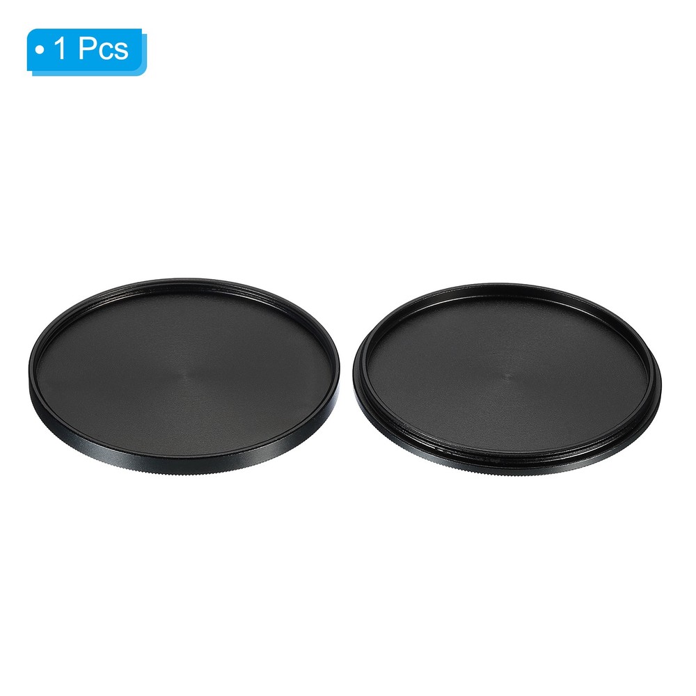 55mm Lens Filter Stack Cap Aluminum Alloy Circular Filter Stacks Black