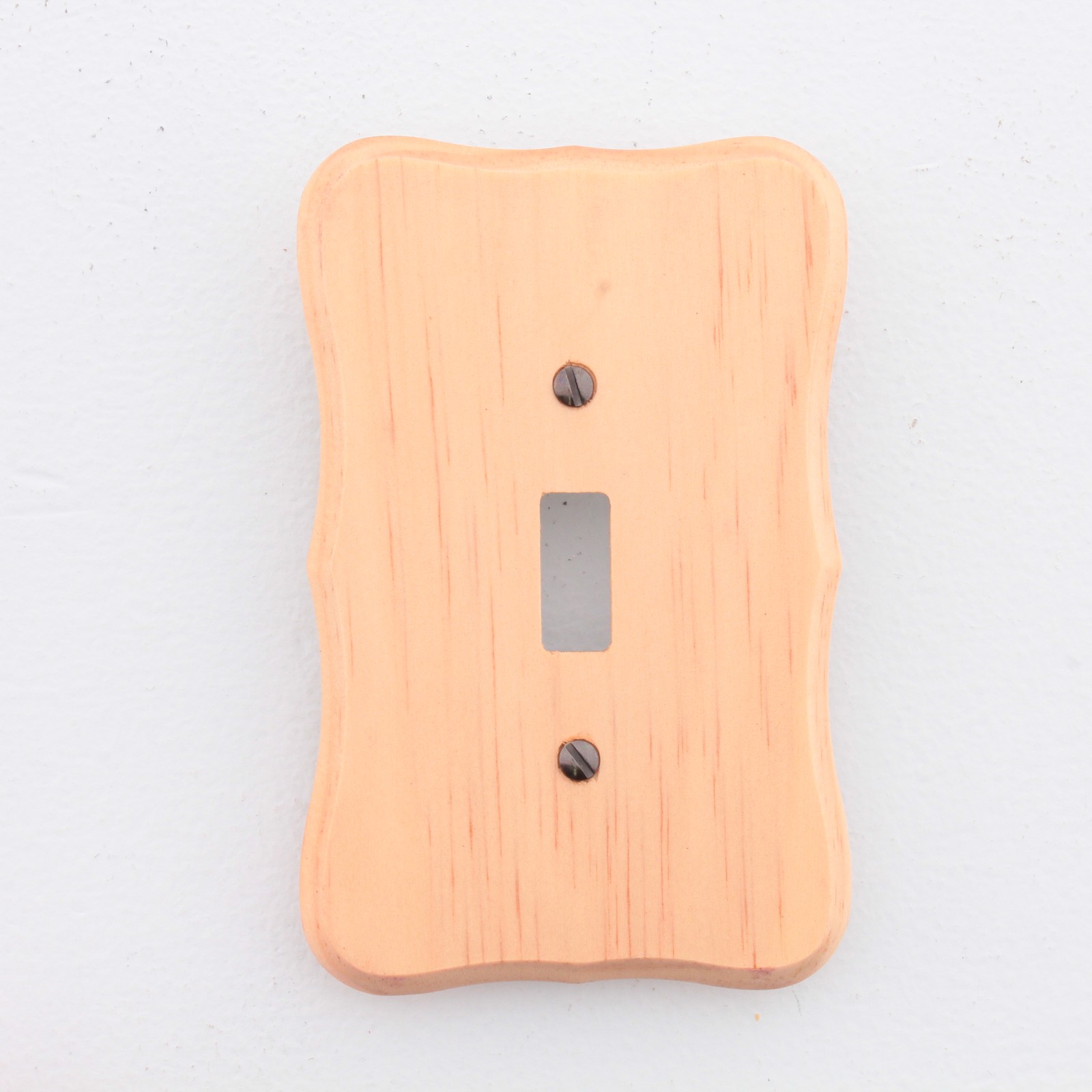 Leviton 89201-CVP Golden Pine 1-Gang Toggle Wood Oversize Wallplate Cover 5-pack