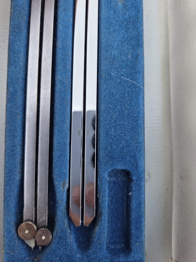 Vintage Alvin & Charvoz Drafting Compass Set - Precision Instruments with Case