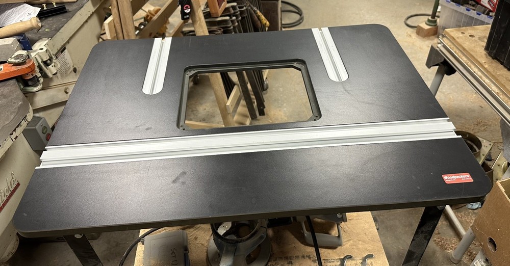 Woodpeckers Solid Phenolic Router Table Top. 27” X 43”