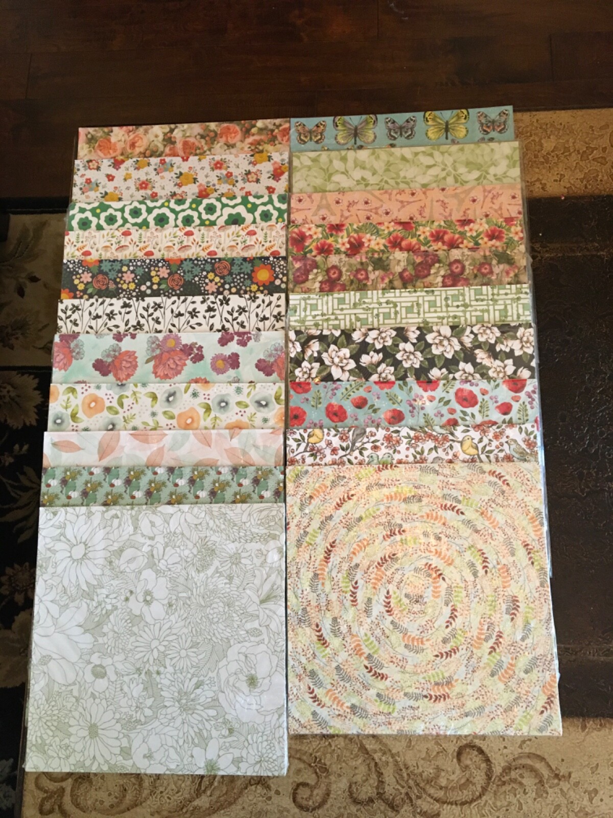 Stampin’Up! Retired 12X12 FLORAL & NATURE THEMED DESIGNER SERIES PAPER, CHOICE
