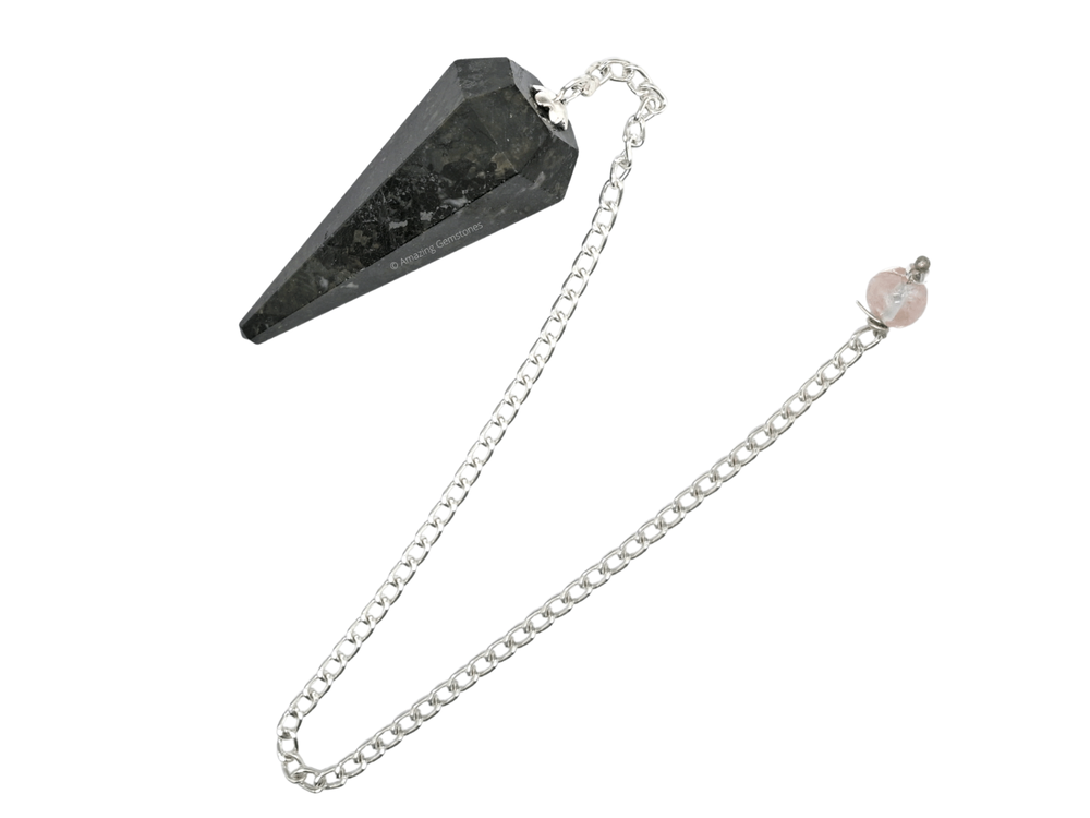Nuummite Dowsing Crystal Pendulum
