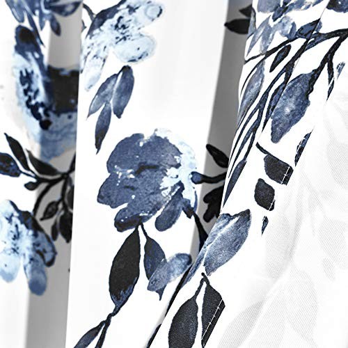 Tanisha Curtains - Light Filtering Window Panel Set, Pair - Floral Vine