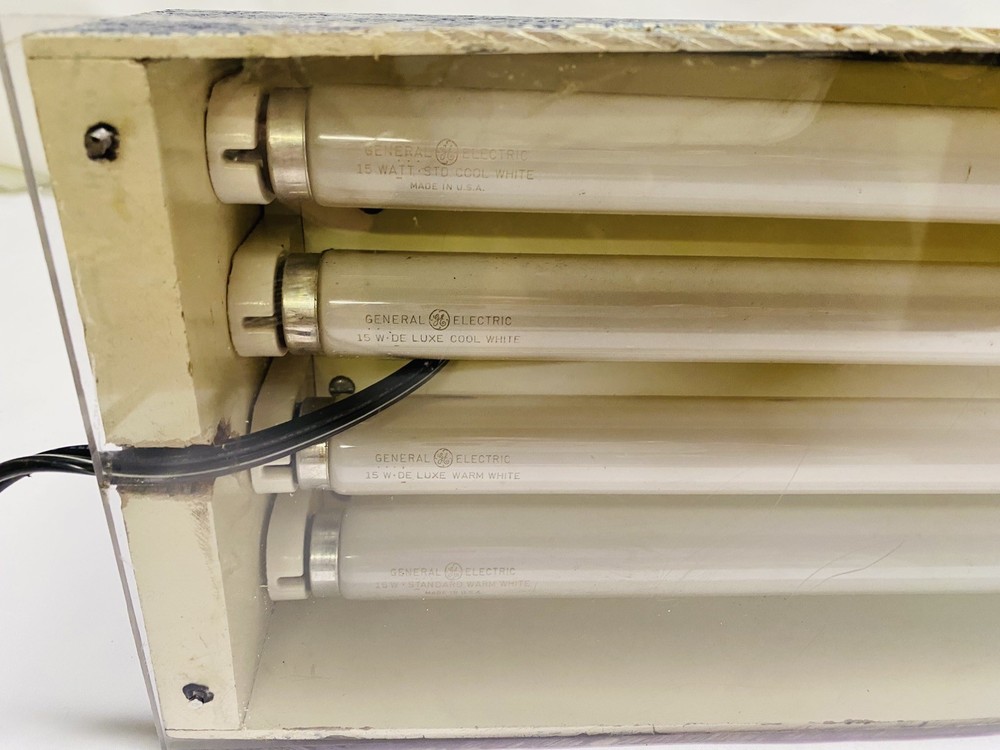 GE Salesman Sample Fluorescent Lighting Display Advertising