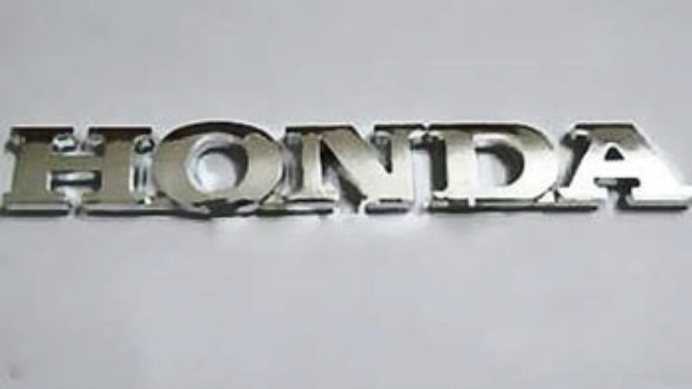 NEW Honda Chrome Script Emblems Rear Trunk Badge Letters 3D Strong Self Adhesive