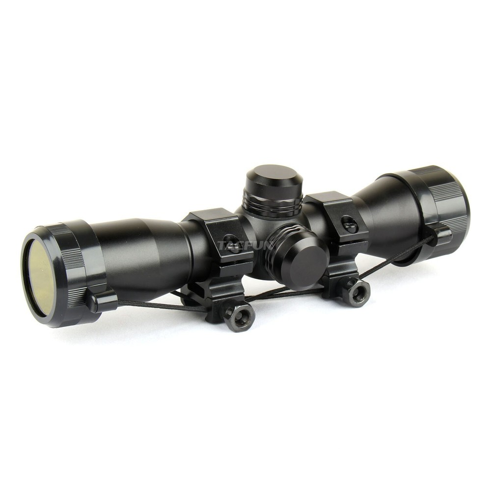 Tactical 4X32 Compact .223 .308 Scope /w Rings