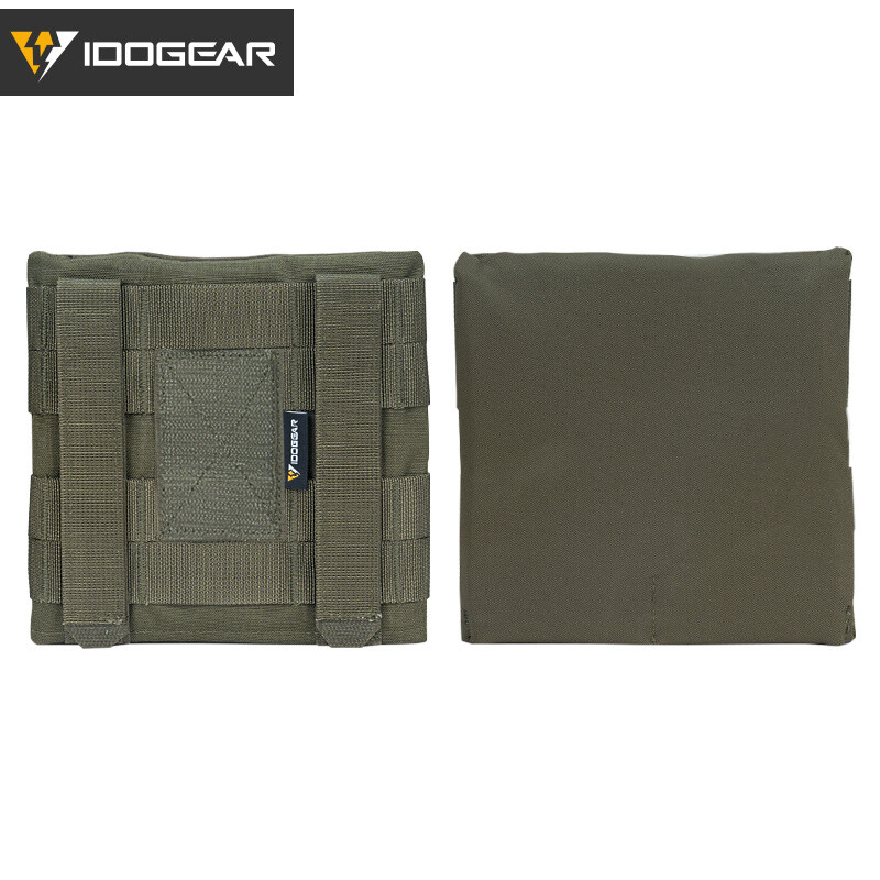 IDOGEAR Tactical Side Plate Pouch Set Plate Pocket 2PCS 6"X6" for JPC2.0 Hunting