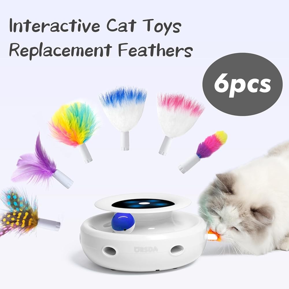Feathers Replacement ONLY Interactive Cat Toys