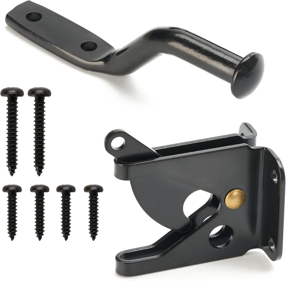 Versatile Garden Gate Latch with Automatic Locking and Quick Install Features