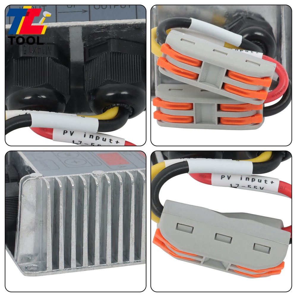 MPPT Solar Charge Controller 400W 24-85V Boost Waterproof LED Adjustable