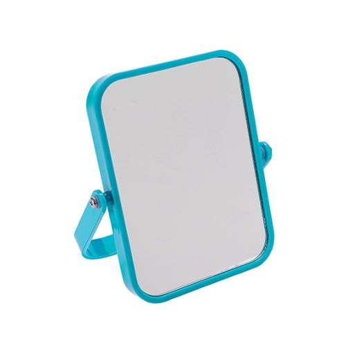 Rectangular Magnifying Mirror, Turquoise Color, Brand Gedy