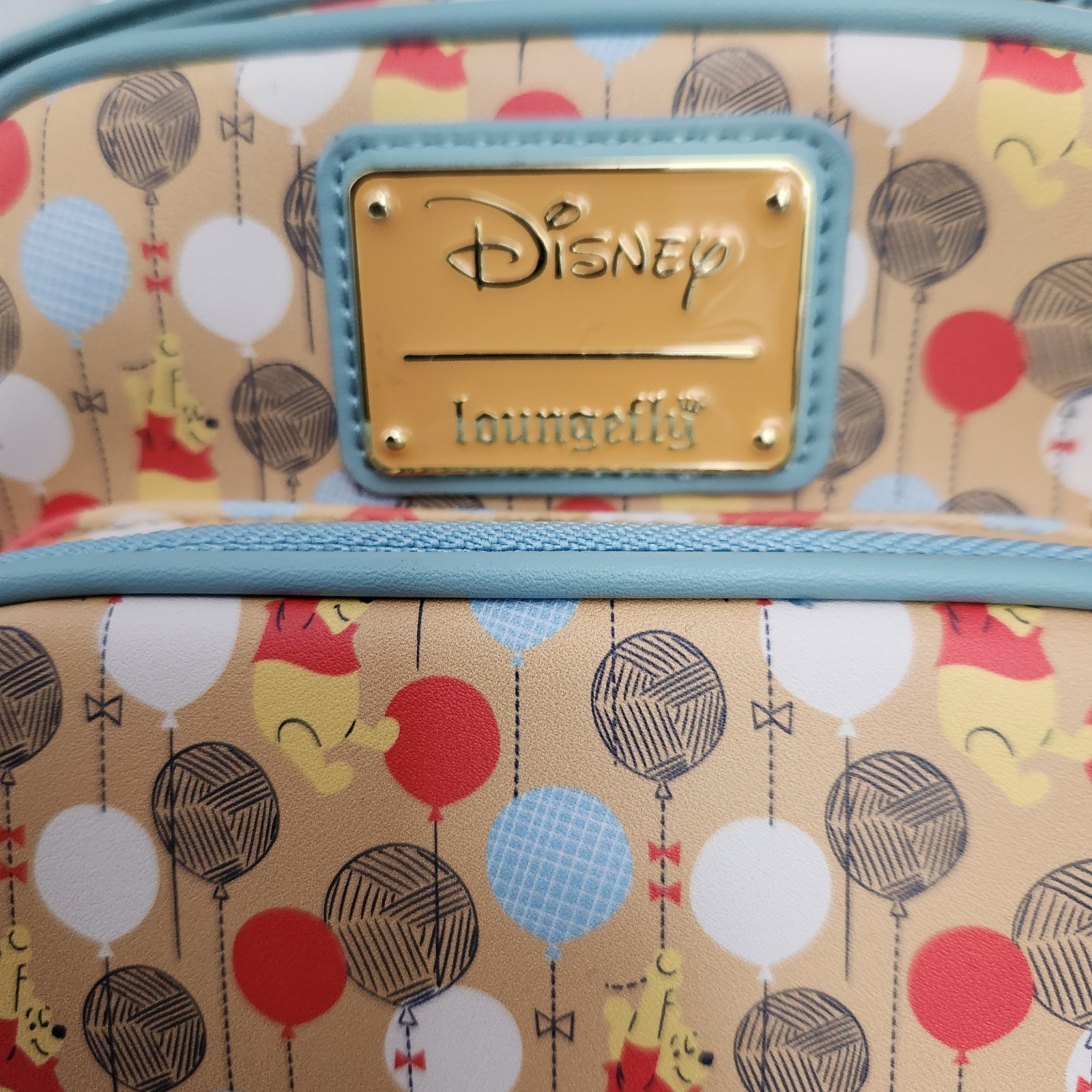 Loungefly Disney Winnie The Pooh Balloons All Over Print Crossbody Bag Purse NWT