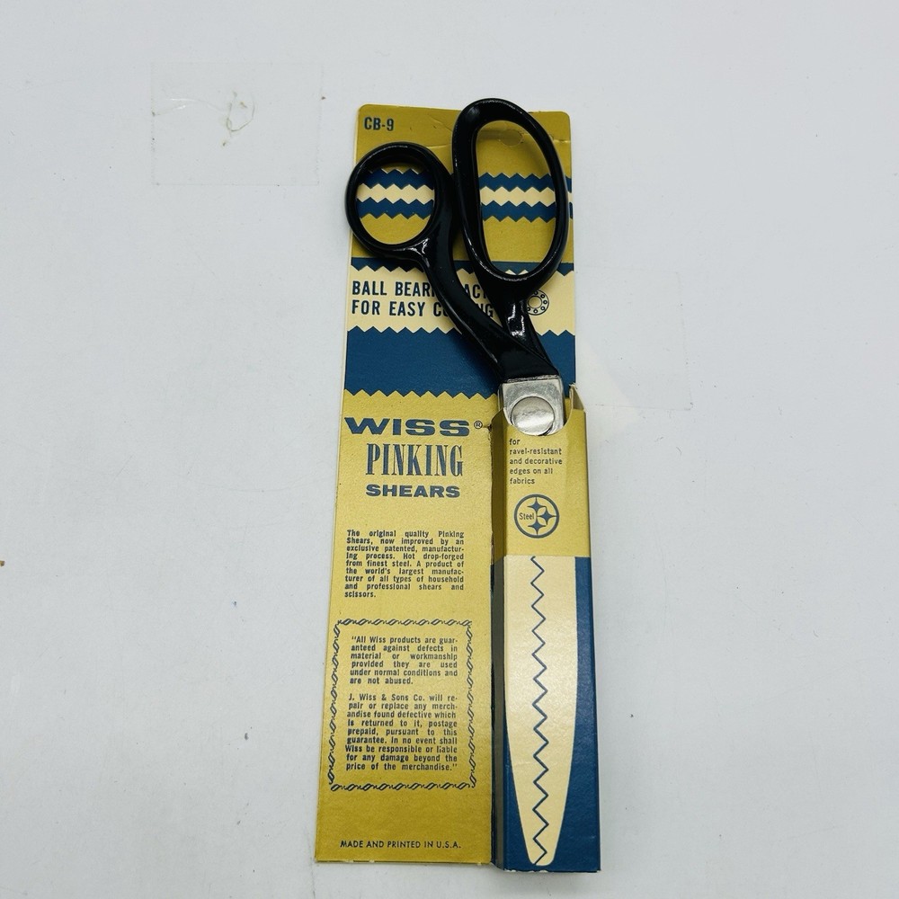 WISS PROFESSIONAL PINKING SHEARS CB-9 5" TAILOR SEWING SCISSORS