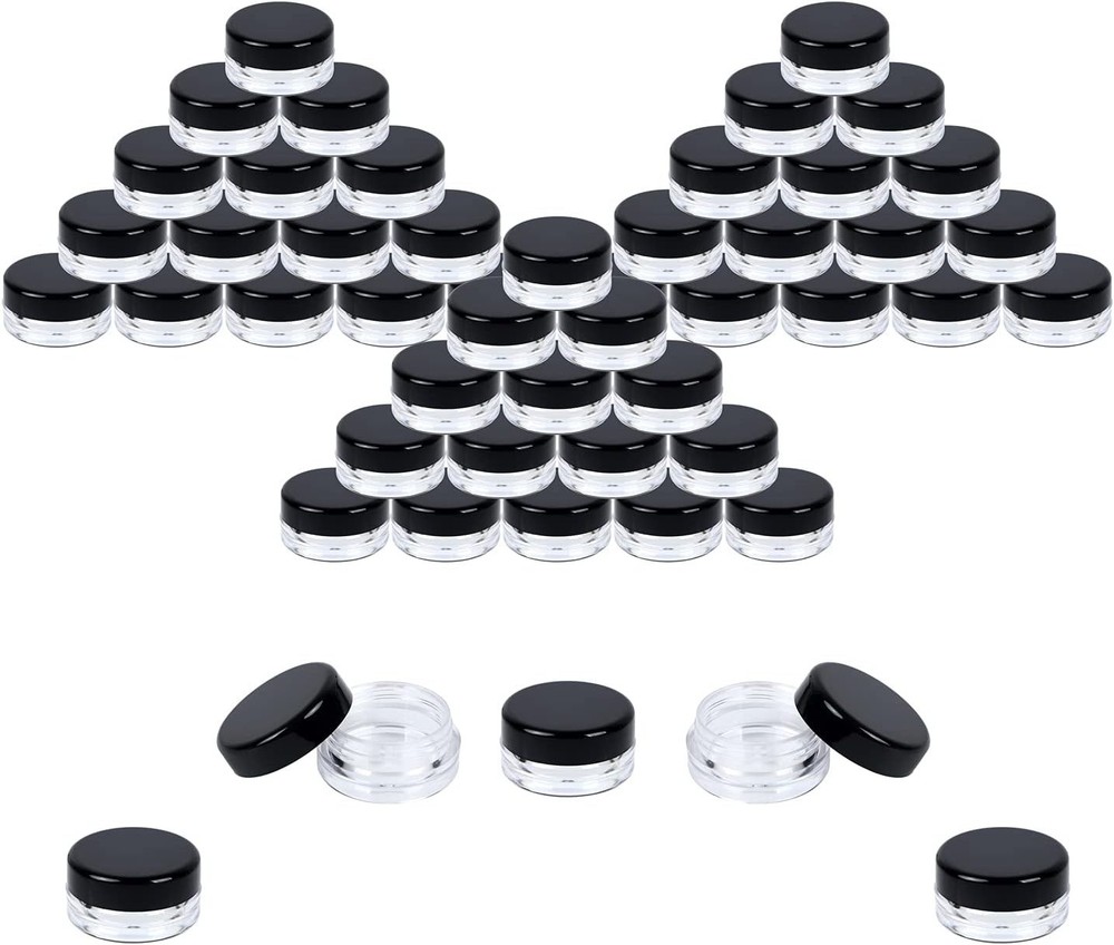 Mini Sample Containers with Lids, Empty Jars, 3 Gram, 50 Pack