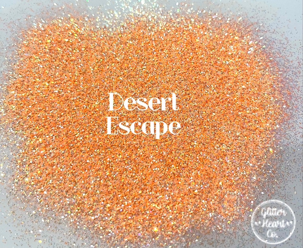 Premium Polyester Glitter - Orange Iridescent