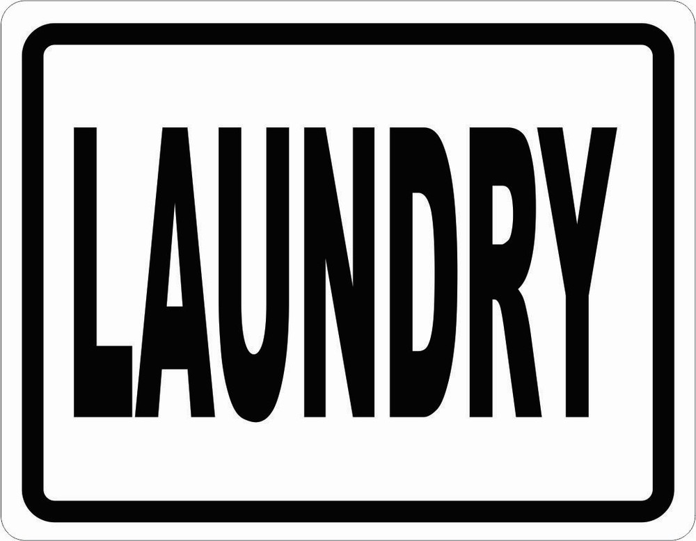 Laundry Sign.  Size Options