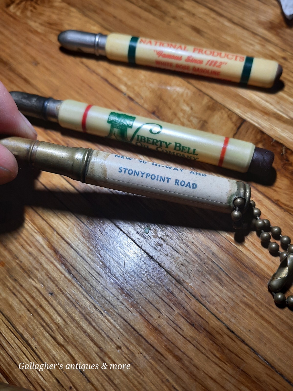 Vintage Oil Advertising Pencil Lot Sinclair Pan-am Skelly White Rose Texaco