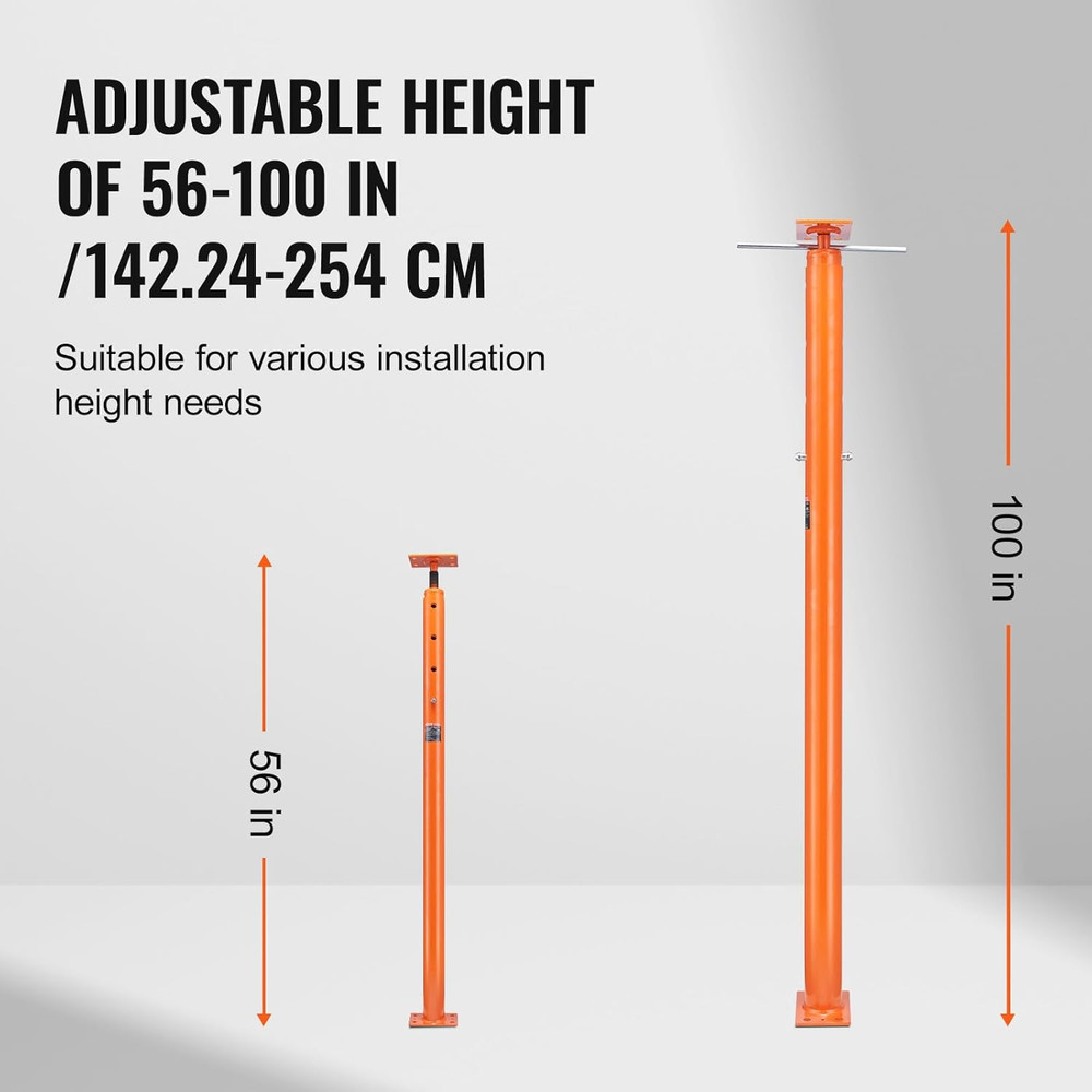 House Floor Jack 56–100" Adjustable Support Post 18000LB Capacity