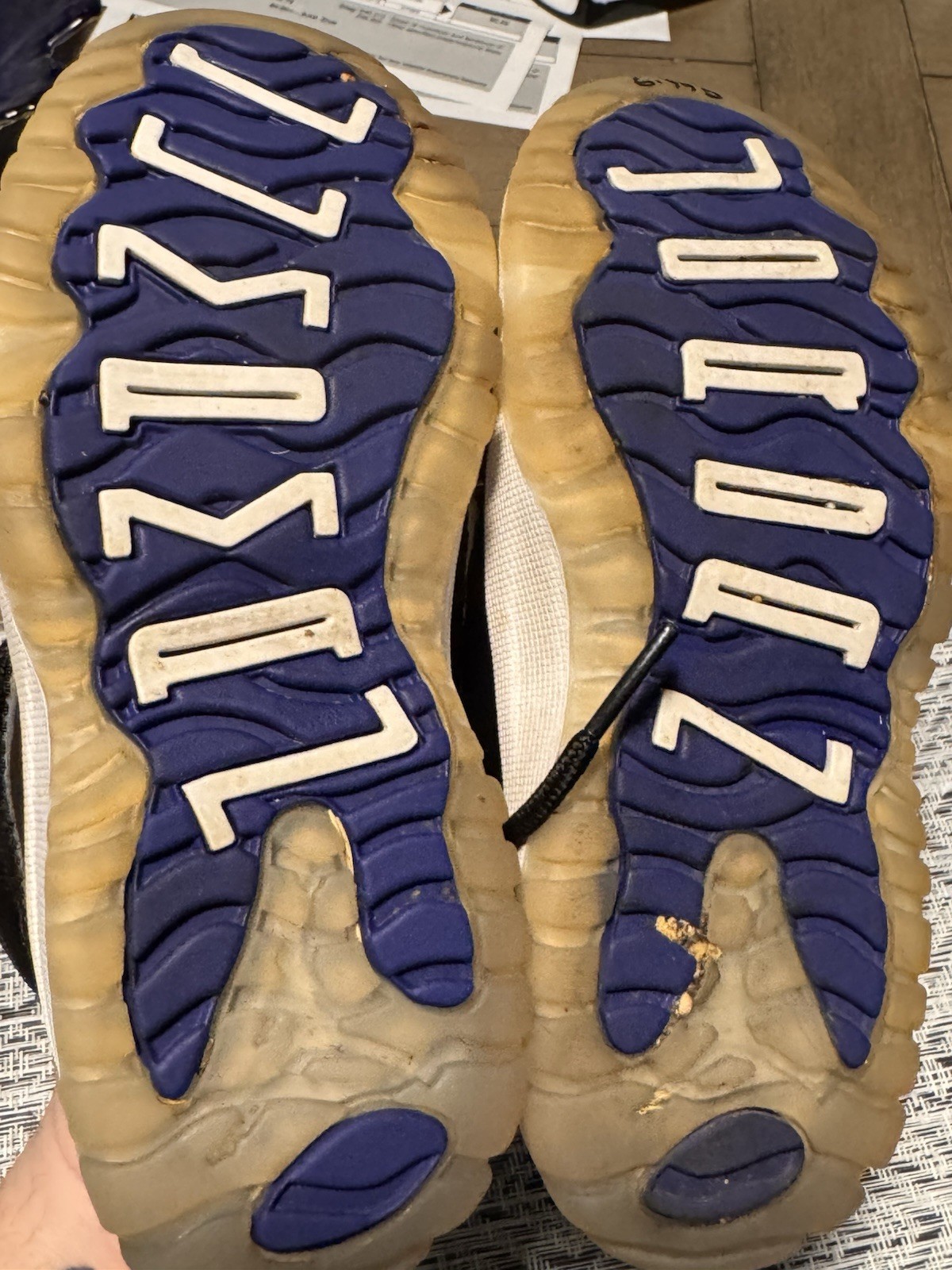 Nike Air Jordan Retro 11 Kids Size 11c Space Jam Black Shoes 378039-003