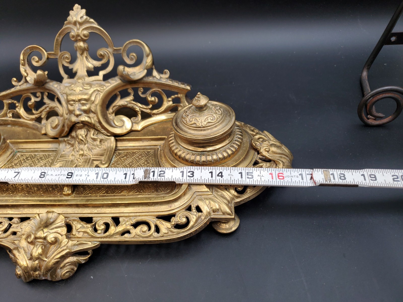 Napoleon III Gilt Bronze Inkwell, 19th Century