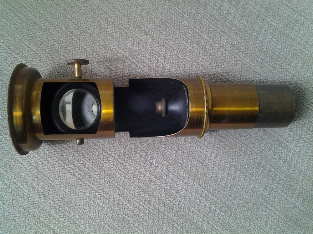 Antique miniature microscope no name 1900