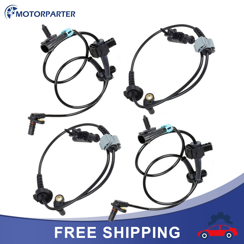 4Pc Front+Rear ABS Wheel Speed Sensor For 07-12 Chevy Tahoe Avalanche GMC Yukon