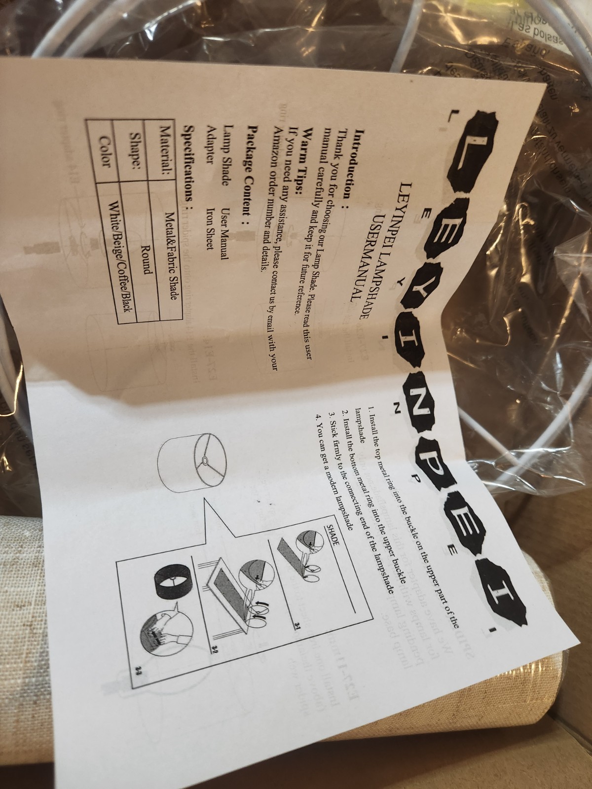 Beige Linen Drum Lamp Shade 8.7"x7.9" Modern Replacement for Table Floor Lamps