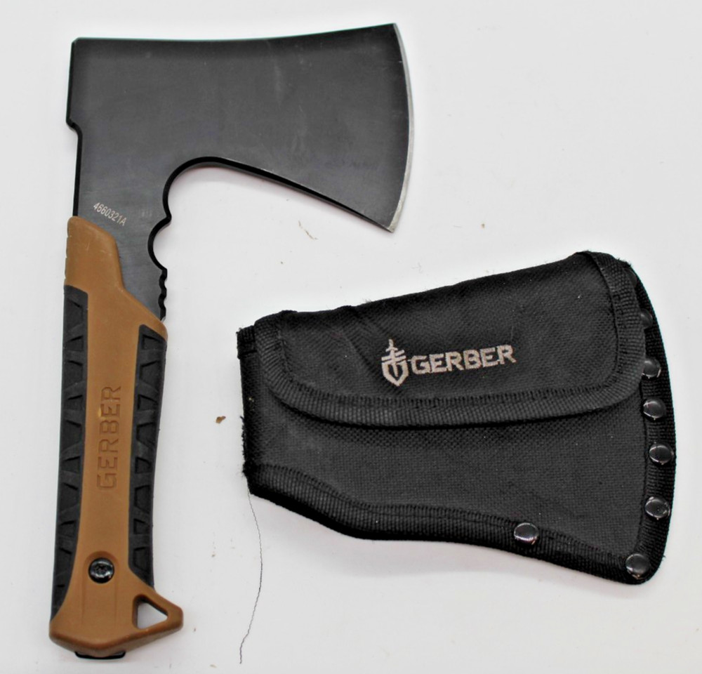Gerber Pack Hatchet Flat Brown Axe 4661020A With Black Sheath